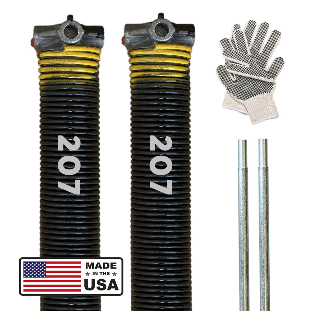 GaraLift Garage Door Torsion Spring .207 Wire Gauge (Yellow)