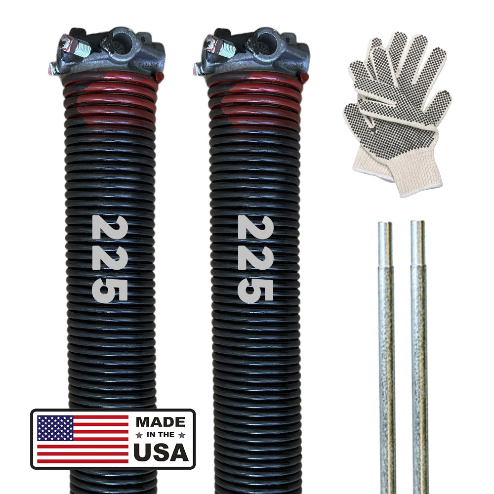 GaraLift Garage Door Torsion Spring .225 Wire Gauge (Red)