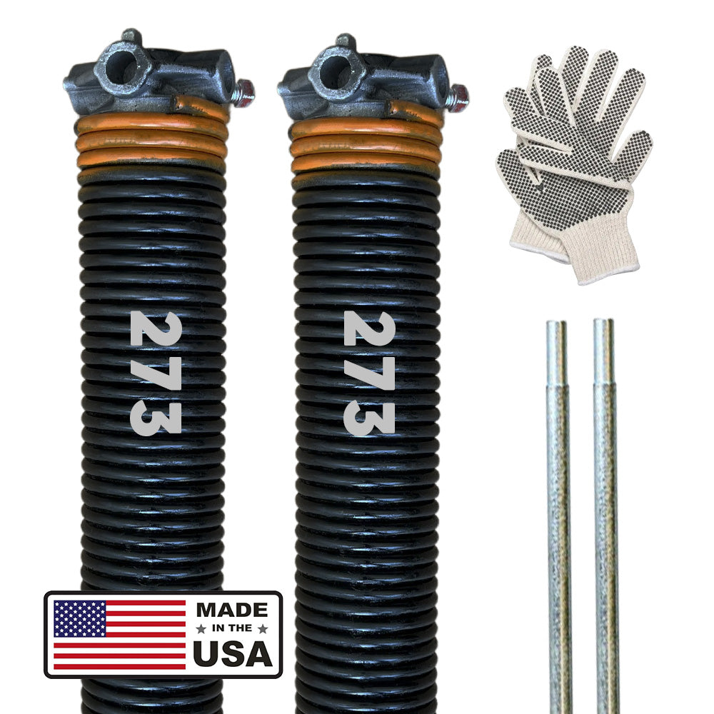 GaraLift Garage Door Torsion Spring .273 Wire Gauge (Orange)